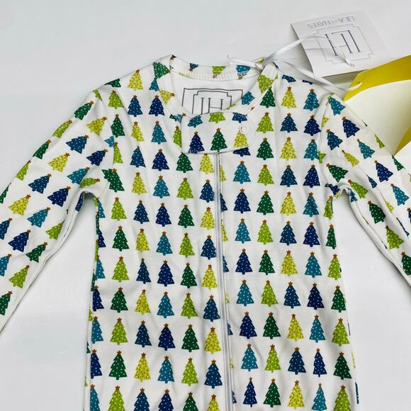NWT Lila & Hayes Size 3-6M Parker PJs in Christmas Tree - Picture 4 of 5